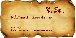 Németh Szeréna névjegykártya